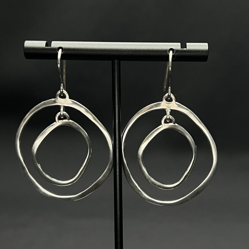 Silpada Round and Round Circle Drop Earrings